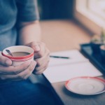 Man enjoying coffee and tranquility