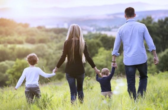 Happy balanced family life
